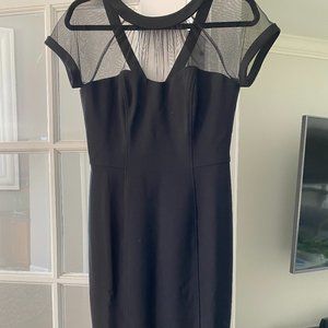 Maggy London Black Midi Cocktail Dress